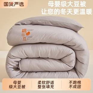 加厚保暖大豆纤维被子冬被单人被芯双人10斤春秋被学生宿舍用被褥