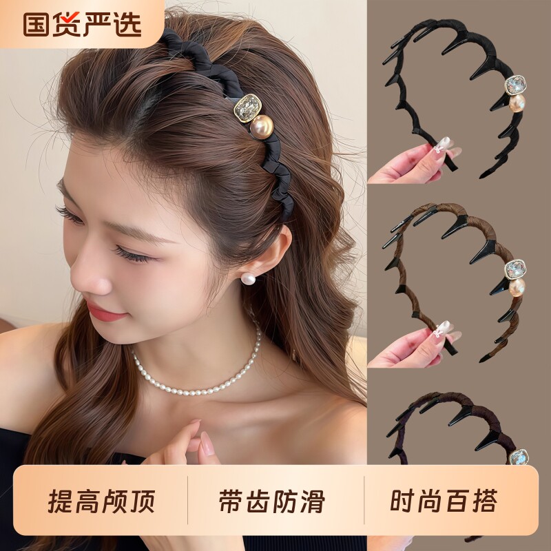 波浪发箍防滑带齿|超6000次加购