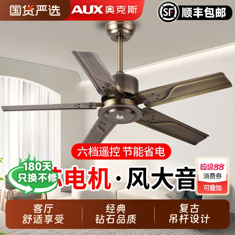 奥克斯家用铁叶5叶大风力