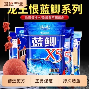 野战蓝鲫X5钓鱼饵料龙老三样野钓王鲫鱼酒米窝料红虫拉丝粉恨鱼饵