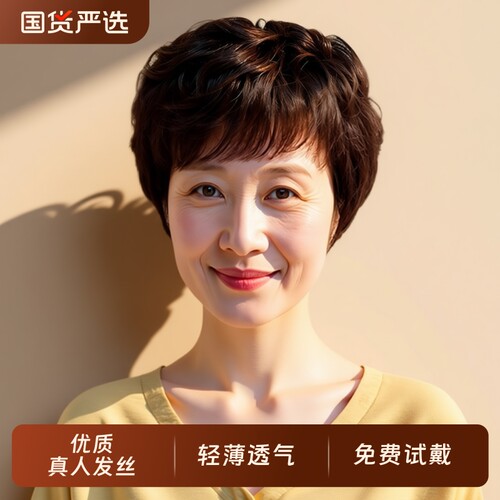 短卷发全真人发套|超4000次加购