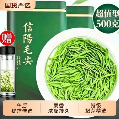 信阳毛尖2026新茶高山嫩芽500g浓香型明前春茶叶炒青绿茶特级如绿