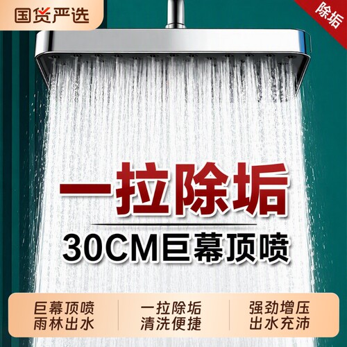 顶喷防堵花洒套装|超1000次加购