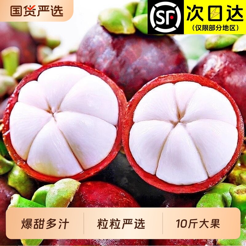 X-PLUS泰国山竹10斤5A大果当季整箱进口新鲜水果顺丰包邮热带