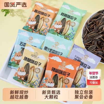 净龙记焦糖瓜子多味混装休闲零食坚果颗粒饱满葵花籽实惠批发新货