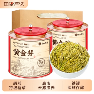 黄金芽茶叶2026年新茶明前头采嫩芽春茶特级浓香型黄金叶绿茶500g
