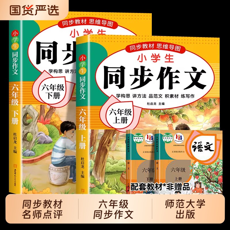 2025新版作文书六年级下册同步作文人教版上小学小学生黄冈优秀作文大全6年级范文素材语文下册开心全程阅读纸币练字训练名师课本