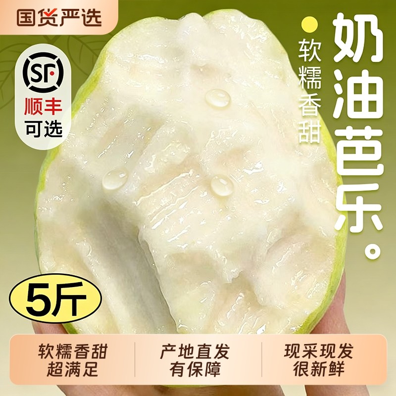 奶油芭乐软糯5斤新鲜水果白心芭乐当季软心番石榴冰淇淋口感包邮3,水产肉类/新鲜蔬果/熟食,番石榴/芭乐,淘宝优惠券,粉丝福利购,淘宝优惠卷