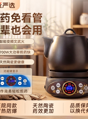 竹水溪中药煎药壶全自动熬药家用中药砂锅中医煮炖煲药煲砂锅药罐
