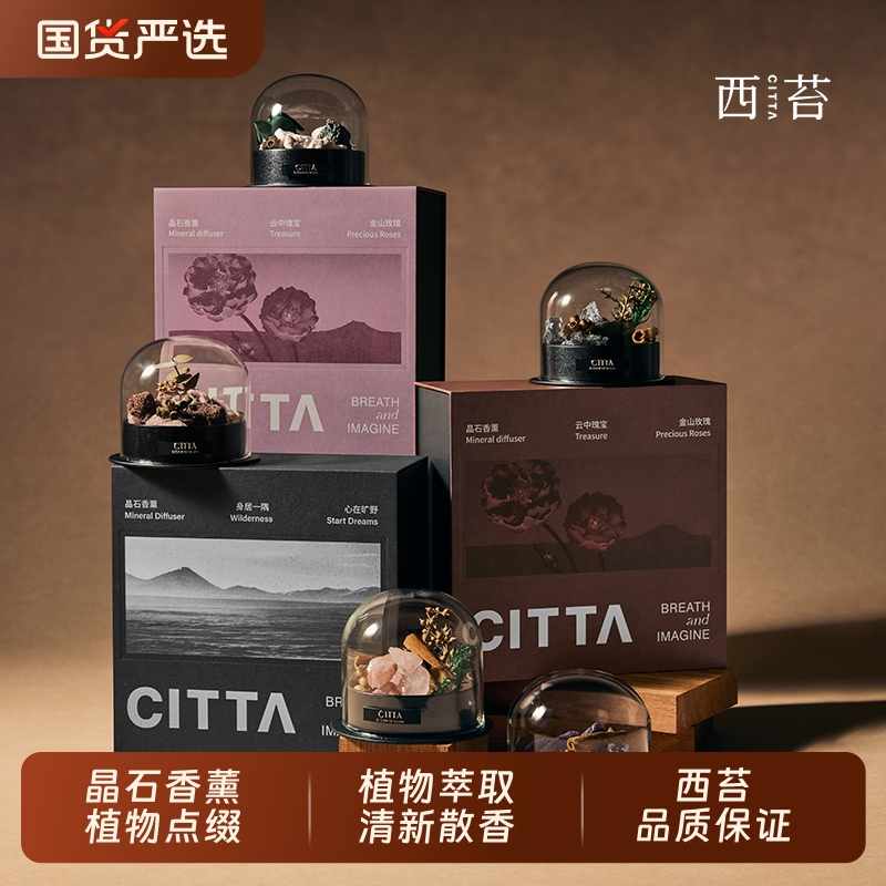 CITTA西苔旷野秘境扩香石香薰礼盒精油香氛送男友家用高级感摆件