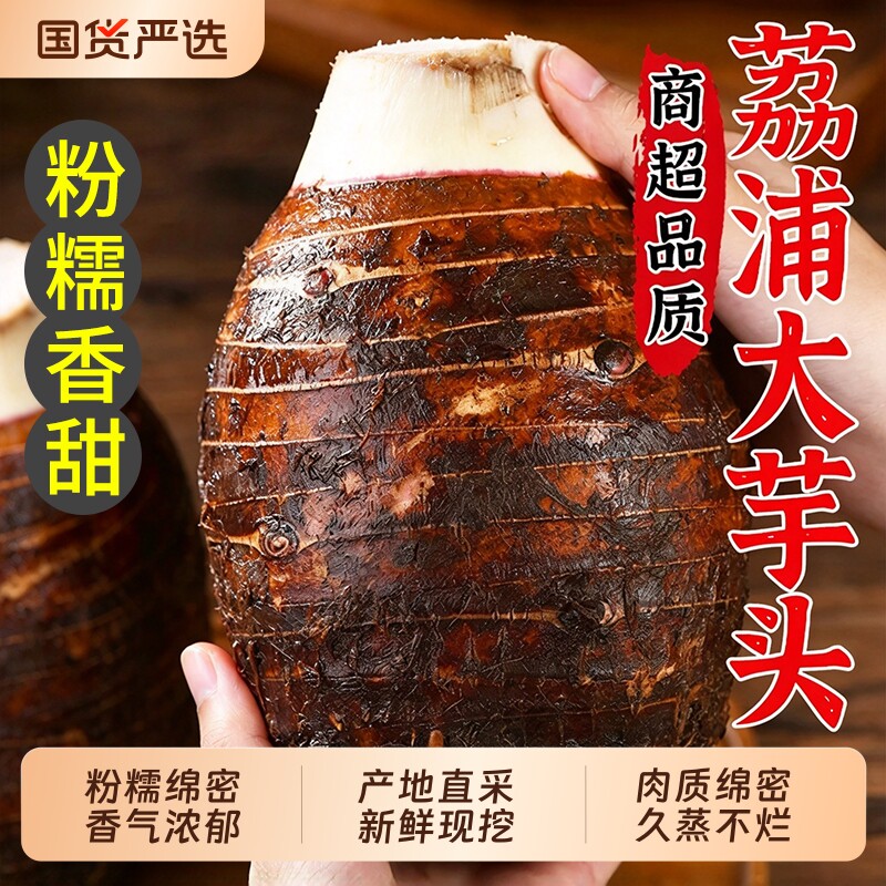 广西荔浦新鲜大芋头10斤整箱小芋头旗舰店正宗槟榔芋现挖毛芋头5