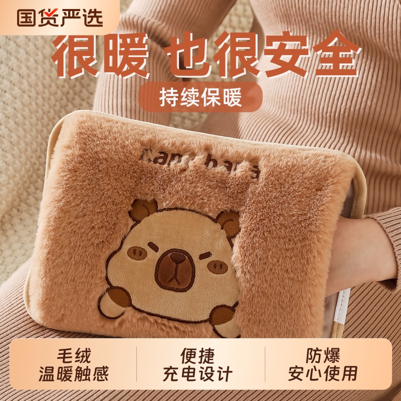 充电式热水袋电暖手宝可拆洗女生防爆可爱2025新款暖水袋电暖宝宝