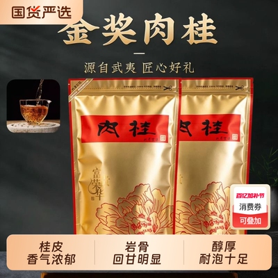 高山桂皮花果香肉桂岩茶武夷山金奖袋装浓香大红袍茶叶袋试喝装
