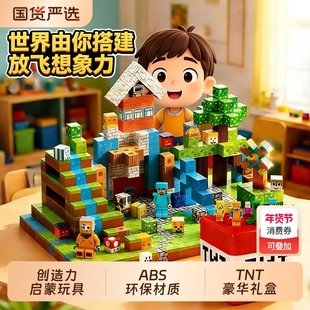 我的世界积木MC磁力方块儿童益智拼装玩具磁吸性全套男孩礼物磁铁