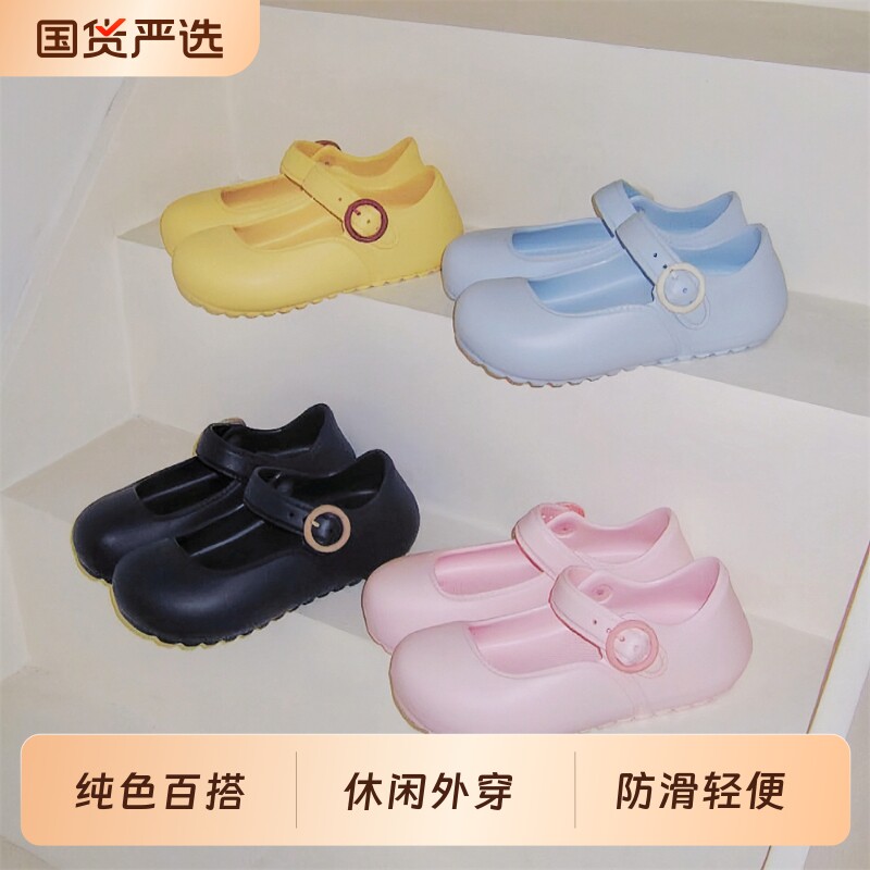 细细条户外穿学生时尚芭蕾风凉鞋单鞋百搭春夏玛丽珍女鞋舞蹈鞋