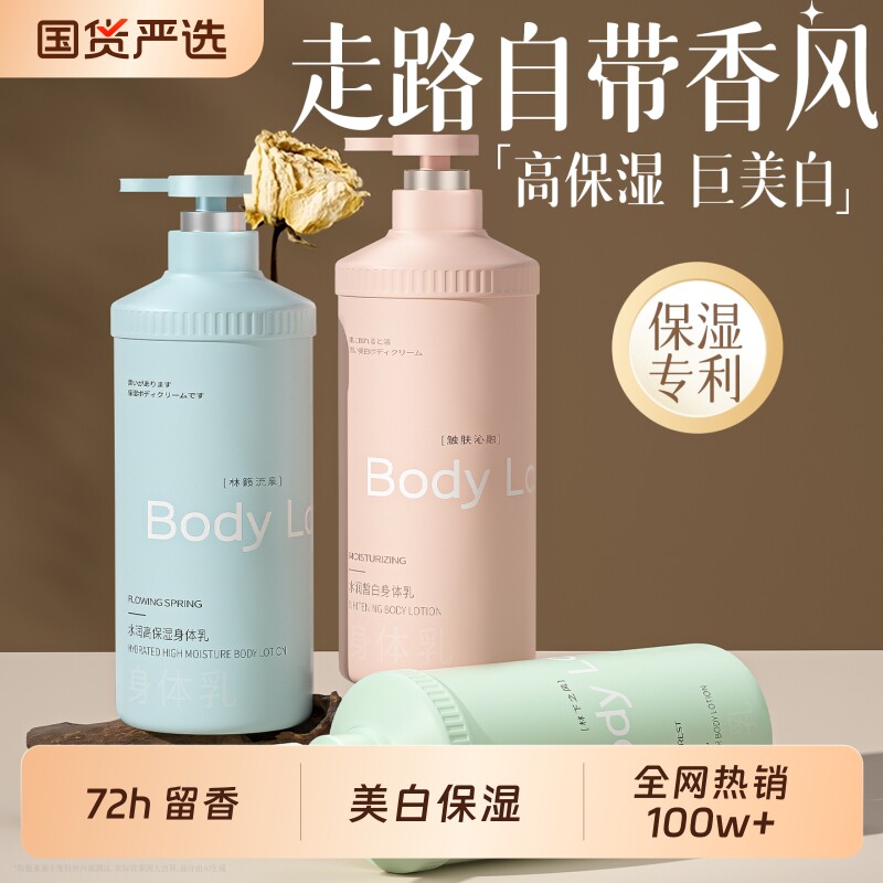 维特丝美白身体乳秋冬保湿滋润女烟酰胺果酸全身补水留香官方正品