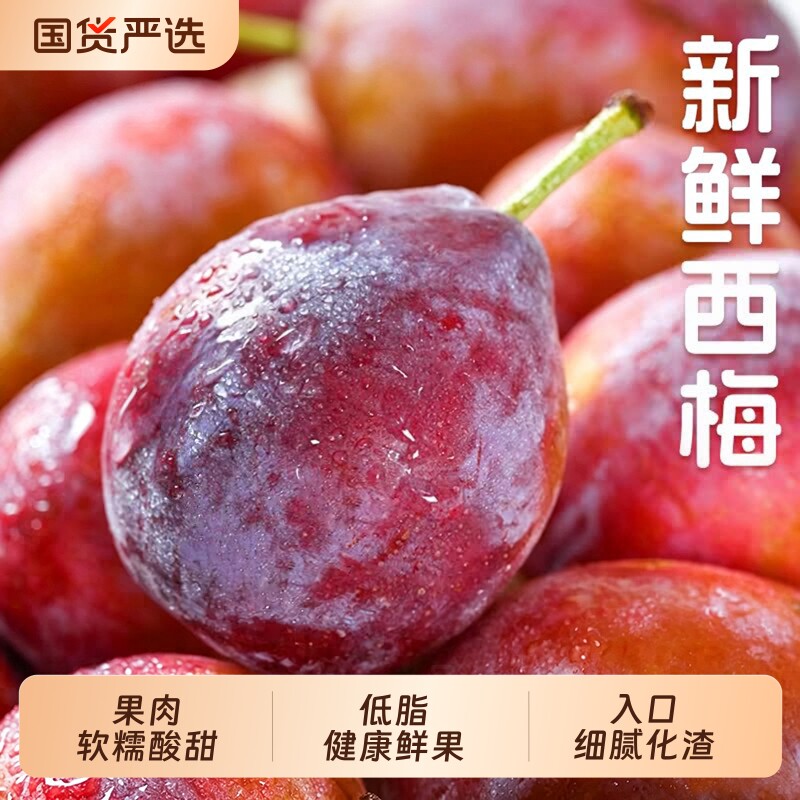 正宗西梅现摘新鲜水果酸甜适口李子时令当季孕妇鲜甜脆整箱包邮10
