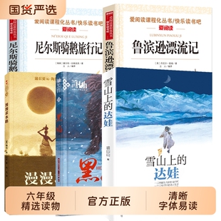 深圳罗湖区六年级下册小学生阅读书漫漫求水路雪山上的达娃黑焰儿童文学林海雪原骑鹅旅行记鲁滨逊漂流记必读快乐读书吧六年级下册