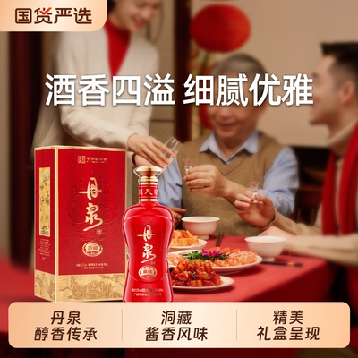 广西丹泉酒500ml品鉴洞10酱香型白酒纯粮食酒传承第四代酒业国货