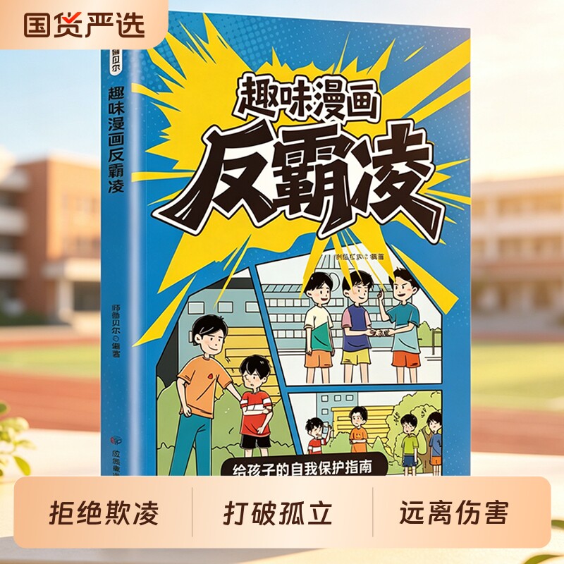 26年新版漫画学会保护自己反霸凌给孩子的趣味漫画书安全教育书籍拒绝欺凌打破孤立远离伤害给孩子的自我保护指南对霸凌说不预防