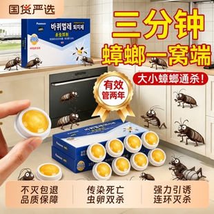 蟑螂药蟑螂胶饵无毒家用全窝端强效室内贴墙虫卵双杀灭蟑神器正品