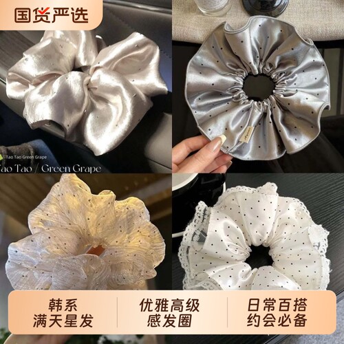 满天星大肠发圈优雅气质香槟色