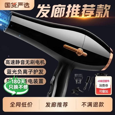 热销500W+】大风力发廊吹风机
