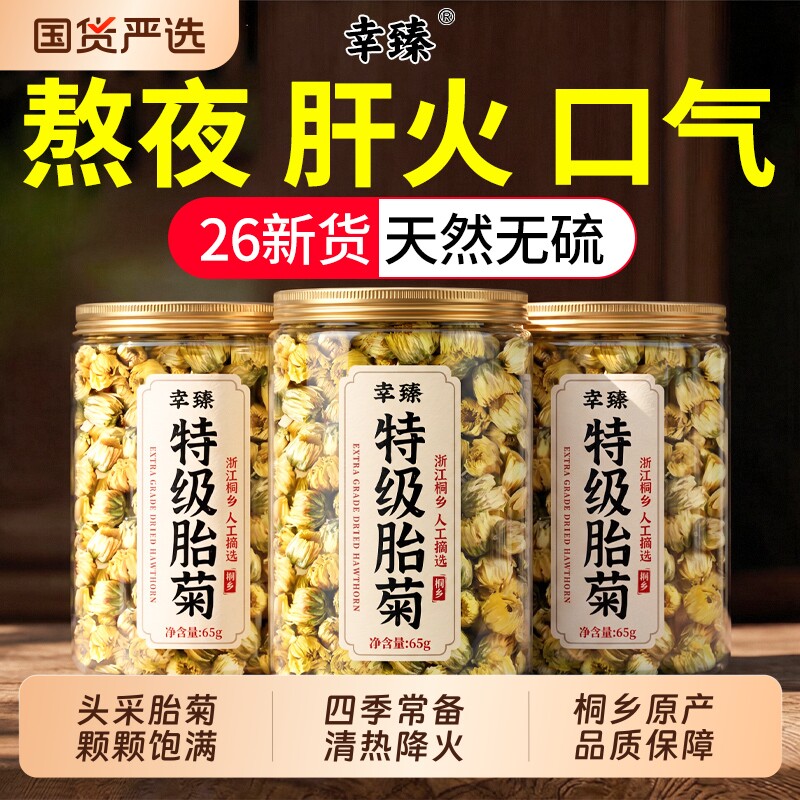 去火清热解毒特级桐乡胎菊图片