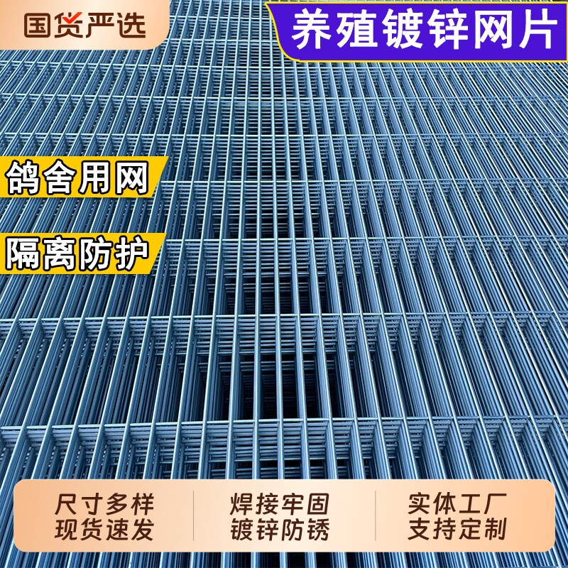 长孔镀锌铁丝网片狗笼鸽舍围栏踏网热镀锌养殖钢丝网加粗加密网格