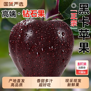 孕妇花牛冰糖心脆面 包邮 正宗甘肃黑卡苹果蛇果新鲜水果当季 整箱