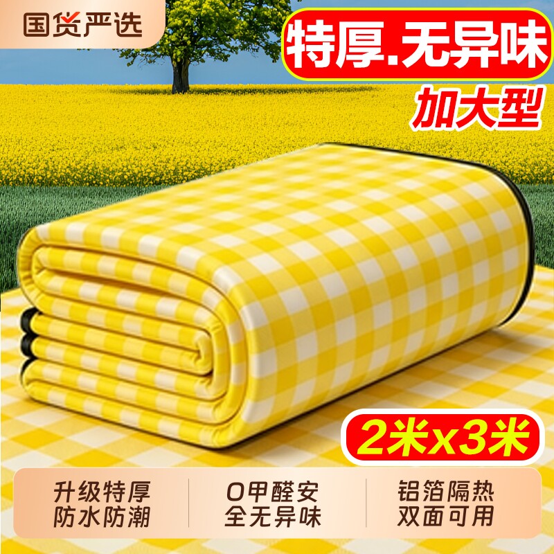 户外野餐垫防潮加厚春游露营防水音乐节便携垫子草坪野炊坐垫帐篷