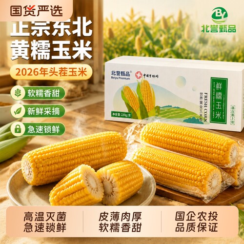 农投正宗东北黄糯玉米10棒整箱