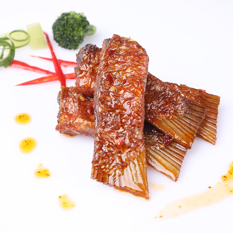 抓鱼的猫香辣糖醋海花鱼红娘鱼零食鱼尾鱼排小吃下酒菜国货竹香