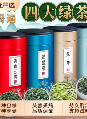 龙地山2026新茶龙井茶碧螺春正品云雾茶叶毛尖绿茶礼盒装500g明前