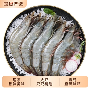 新鲜大虾鲜活超大青岛大虾3斤