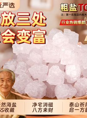 粗盐净宅御守盐摆件大颗粒盐搬家结婚乔迁新居卫生间厕所消磁容器