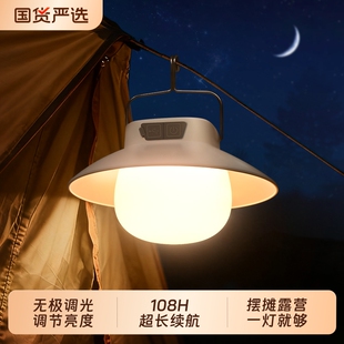 户外露营灯照明灯充电超长续航应急超亮摆地摊天幕野营挂式帐篷灯