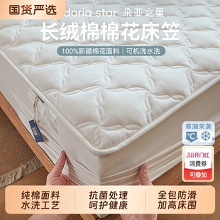 朵亚之星床笠纯棉抗菌夹棉床罩新款四季通用床垫保护罩防尘床褥套