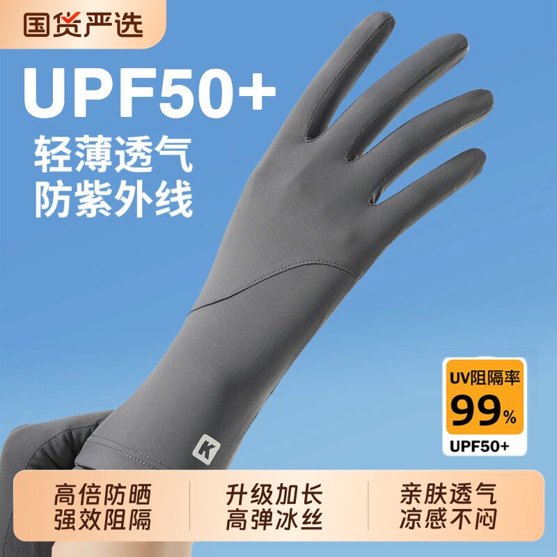 防晒手套女防紫外线开车司机专用露指遮阳冰丝夏季薄款骑行电动车