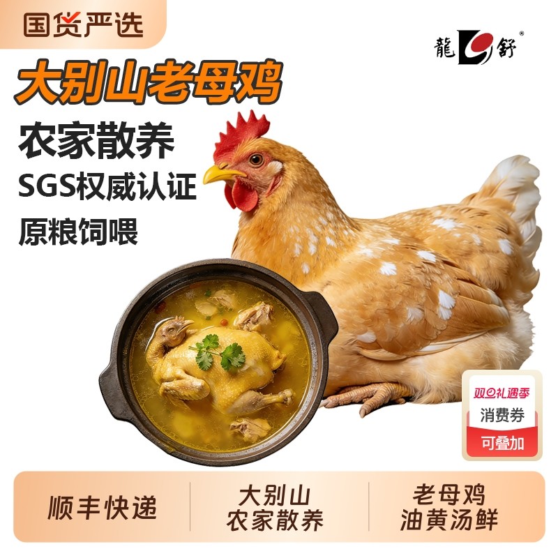 老母鸡土鸡农家散养走地鸡草鸡农村笨柴鸡整只装新鲜现杀正宗土鸡