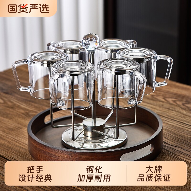 青苹果轻奢玻璃杯子家庭用客厅待客水壶饮料喝水杯具套装防烫防爆