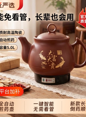 全自动中药电煎壶药罐煎中药熬药砂锅中医炖陶瓷煎药壶家用插电