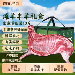 羊肉新鲜半只羊10斤滩羊后腿肉肋排手把肉羊蝎子火锅食材礼盒生鲜