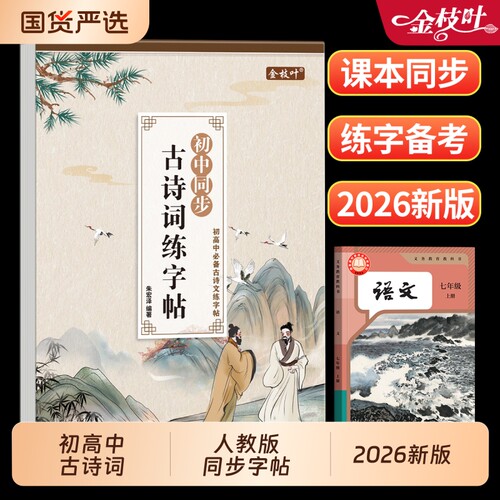 字帖高中生同步古诗文练字帖必背