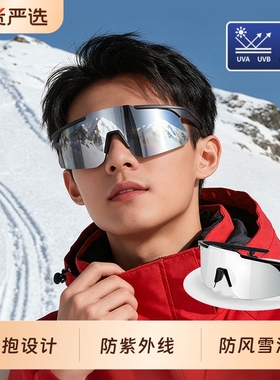 雪地护目镜防雪盲爬雪山墨镜防紫外线男女滑雪徒步运动东北太阳镜