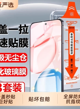 适用荣耀400钢化膜honor300/400pro手机膜80/70se畅玩50plus/paly9t/8tGTpro无尘仓90GT秒贴x70i/x50i膜护眼