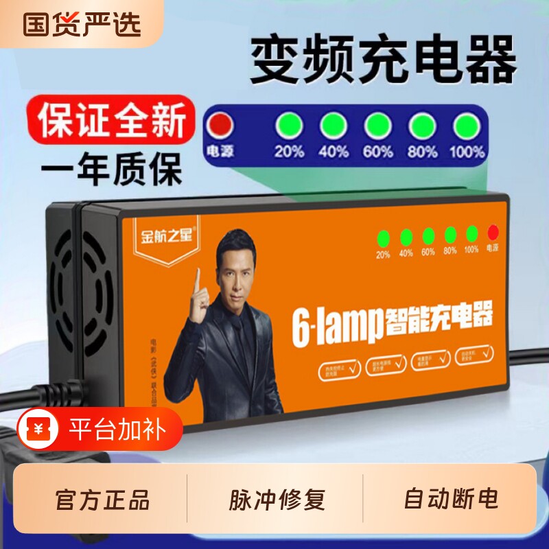 电动车充电器电瓶48V60V20A72V适用于爱玛雅迪两轮三轮铅酸石墨烯