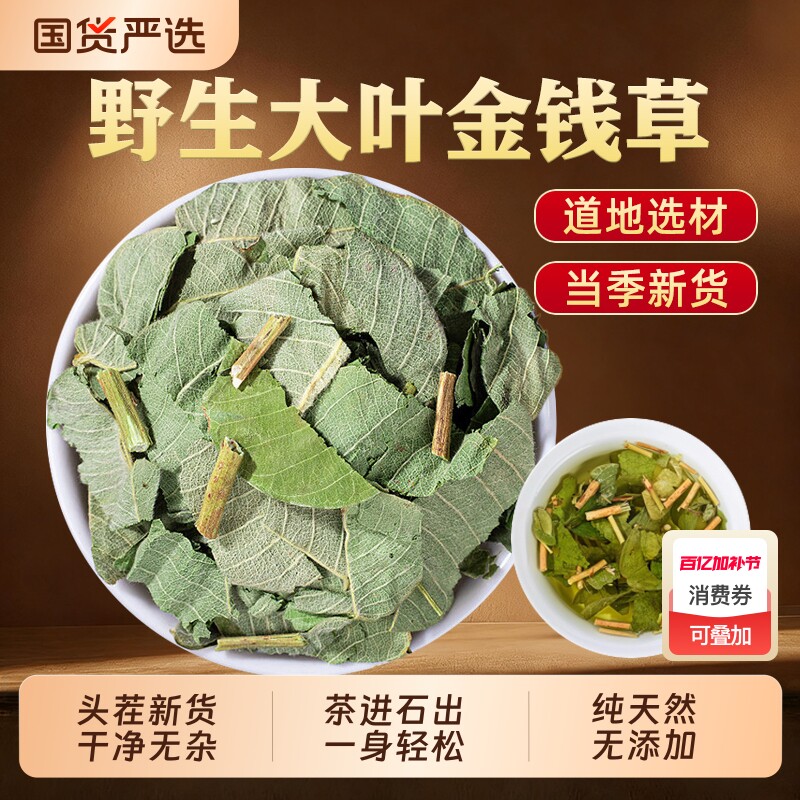 特级金钱草正宗野生大叶肾结颗石粒排石茶泡水喝正品中药材新鲜