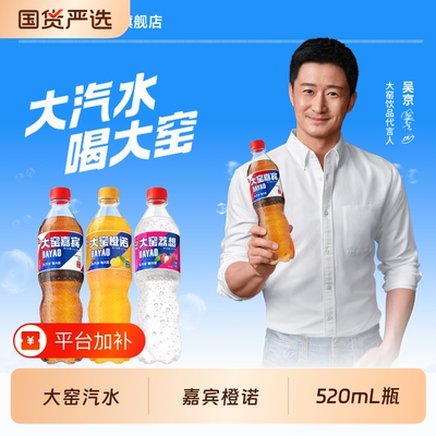 大窑汽水520ml嘉宾橙诺碳酸饮料