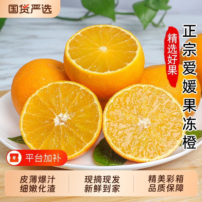 正宗四川眉山爱媛38号果冻橙新鲜水果现摘孕妇可食应当季橙子工厂